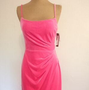 Betsy & Adams PINK Velvet Mini Dress